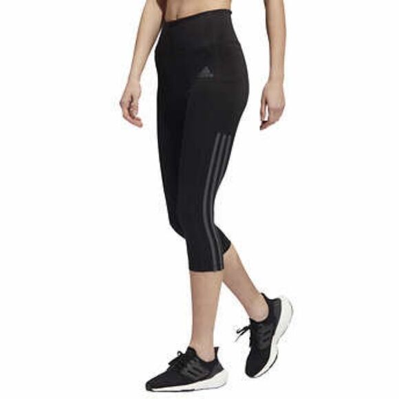 adidas Ladies' 3-Stripe Capri - Picture 1 of 6